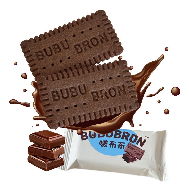 Biscotti al gusto cacao ad alto contenuto di calcio e ferro