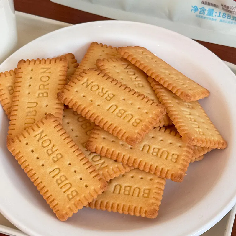 Biscotti al gusto di formaggio all'uovo ad alto contenuto proteico DHA