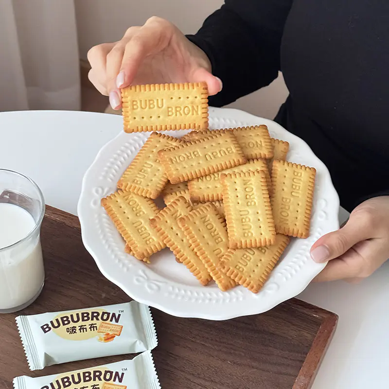Biscotti al gusto di formaggio all'uovo ad alto contenuto proteico DHA